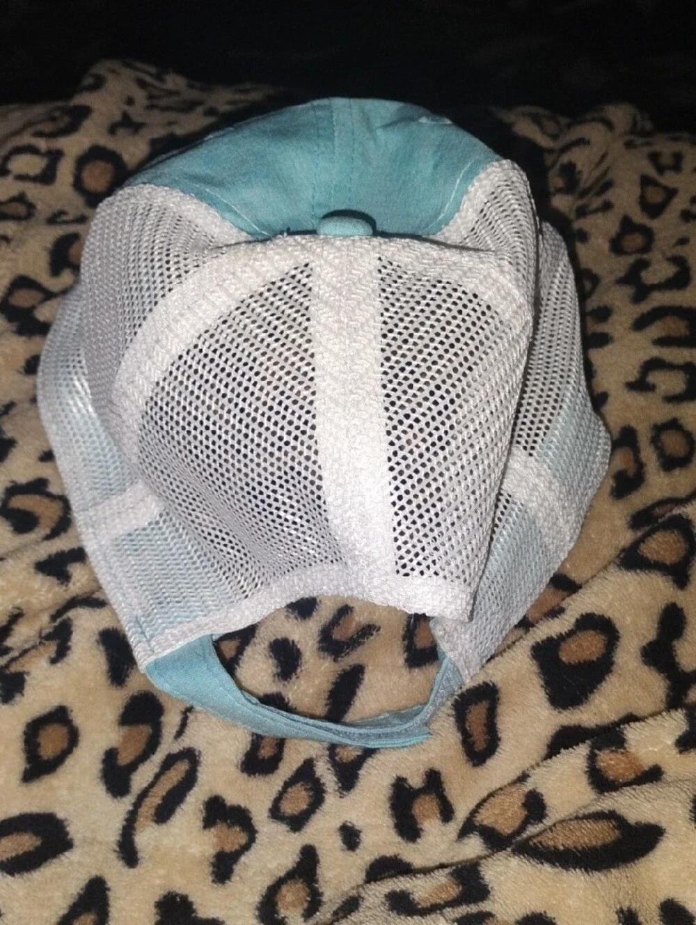 Ron Jon Light Teal and White Mesh Trucker Hat